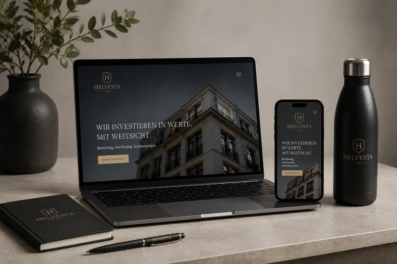 Visuelle Darstellung des neuen HELVESTA Onlineauftritts